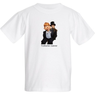 barn T-shirt, Trollkarlen Gabriel med talande dockan Eddie - Extra small 2-4år
