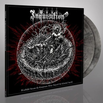 INQUISITION - Bloodshed Across the Empyrean Altar Beyond the Celestial Zenith DLP (Coloured) - Silver & black marbled 12
