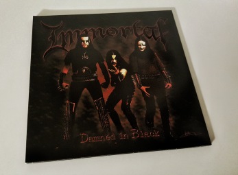 IMMORTAL - Damned In Black Ltd Gatefold LP - Red /black/gold splatter 12