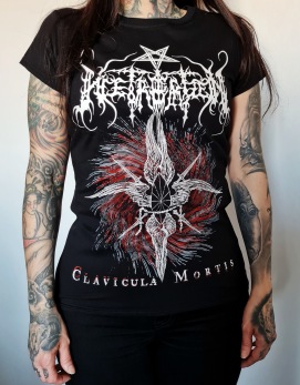HETROERTZEN - Clavicula Mortis t-shirt (GIRLY - BLACK) - Girly Medium