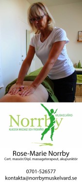 Akupunktör Halmstad - Rose-Marie Norrby certifierad massör, diplomerad massageterapeut, AcuNova akupunktör Halmstad
