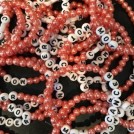 Armband, stora pärlor - Korall