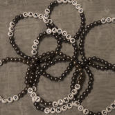 Armband, stora pärlor - Nougat