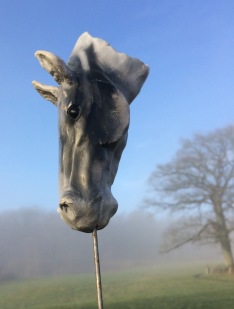 Skulptur hästkuvud