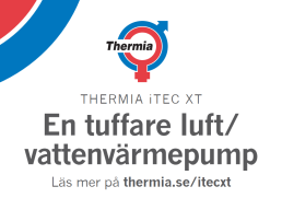 Ny luft/vatten-värmepump Thermia iTec XT