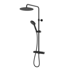 GBG ESTETIC TAKDUSCH PAKETROUND, 160C/C, SVART