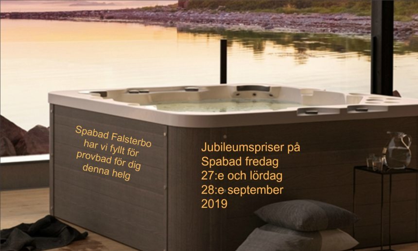 Jubileumspriser på Spabad fredag 27:e och lördag 28:e september 2019