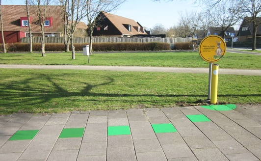 Nudge concept, ground paintings and cute nicotine rabbit sign Nudge concept, ground paintings and cute nicotine rabbit sign