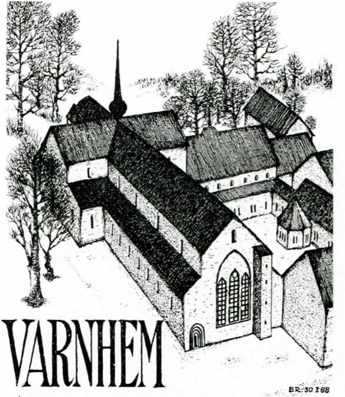Nedan inledningsorden i det generalprogram som framställdes till den första sommarmusiken i Varnhem 1970. Teckning Bo Ramviken, för program 1988.