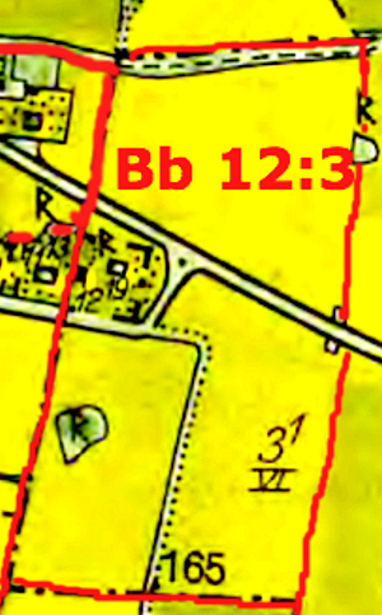 1844-1853 års Laga skifte skapade en äga Bb 1/4 mtl Smedsgården - därefter 12:3