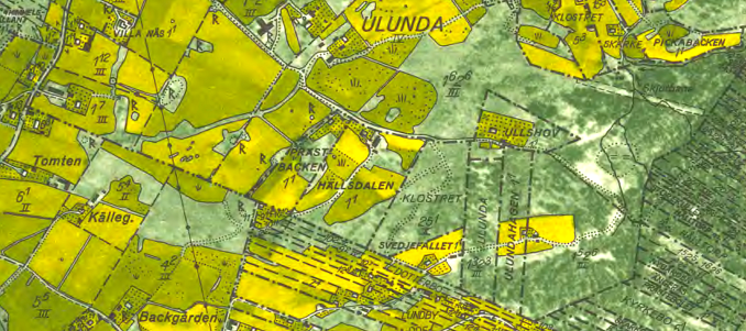 Ullshov 1960 - klicka på kartan för att se den större!