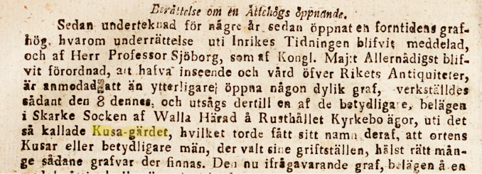 Jacob Södergren i Mariestads Veckoblad 1817