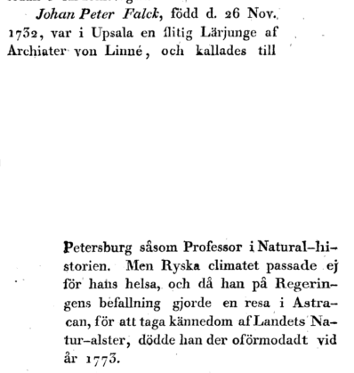 Ur boken beskrifning öfver Åsleds Församling i Skaraborgs Lan av Nils Salander - tryckt 1811