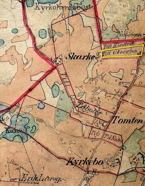 Historiska Kartor Lantmäteriet - Häradsekonomsika kartan 1877 - bearbetad av Tommy Nilsson, 2022