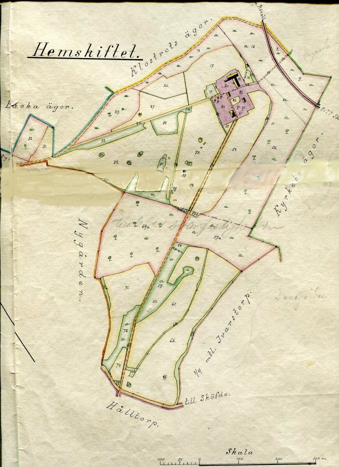 Historiska Kartor Lantmäteriet - karta inför arrendeberäkning 1912