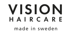 Jag använder och säljer hårvårdsprodukter från Vision Haircare på min frisörsalong