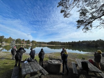 Från exkursionen på Björnö.