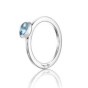 Love bead ring silver med färgsten - Love bead ring silver - rose quartz