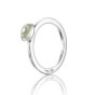 Love bead ring silver med färgsten - Love bead ring silver - green quartz