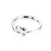 Love knot ring - silver