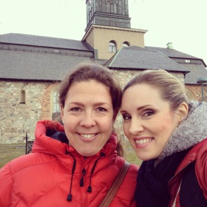 Ivonne Fuchs and Hannah Holgersson at Vårfrukyrkan, Enköping.