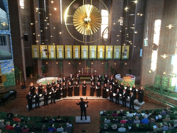The Eric Ericson Chamber Choir during concert in Immanuelskyrkan, Stockholm. The Eric Ericson Chamber Choir during concert in Immanuelskyrkan, Stockholm.