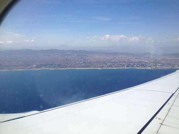 Approaching Barcelona! Approaching Barcelona!