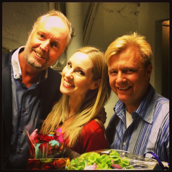 Embraced by the great bass duo of St Matthew Passion; Lars Arvidson and Anders Jalkéus! Embraced by the great bass duo of St Matthew Passion; Lars Arvidson and Anders Jalkéus!