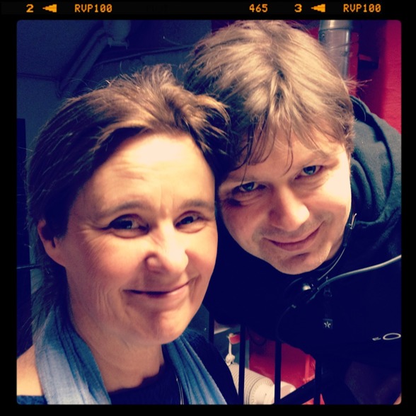 Åsa Karlberg (flute) and Jon-Terje Sundberg (responsible of the stage) ready for performance in St Matthew Passion! Åsa Karlberg (flute) and Jon-Terje Sundberg (responsible of the stage) ready for performance in St Matthew Passion!