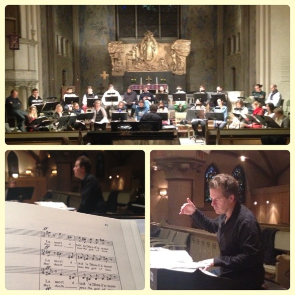 Rehearsal with the Eric Ericson Chamber Choir and conductor Fredrik Malmberg. Rehearsal with the Eric Ericson Chamber Choir and conductor Fredrik Malmberg.