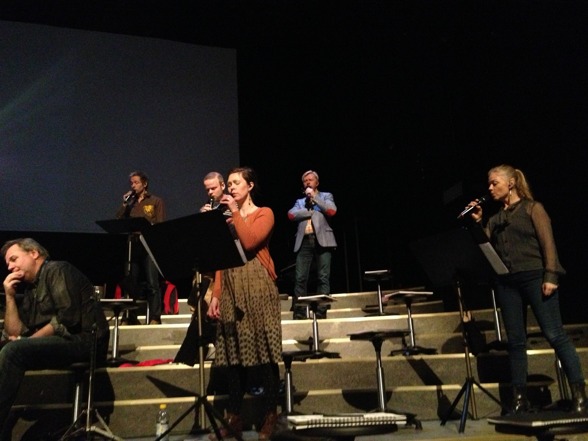 The Real Group during stage rehearsal! The Real Group during stage rehearsal!