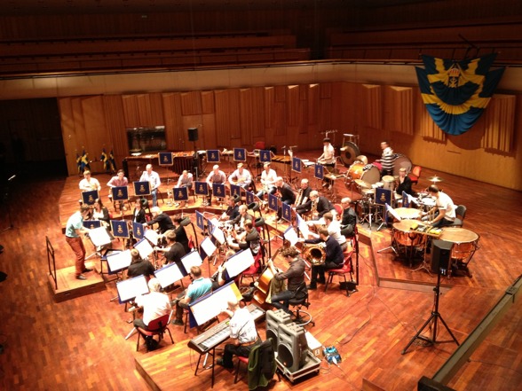 Marinens Musikkår during rehearsal in Berwaldhallen yesterday! Marinens Musikkår during rehearsal in Berwaldhallen yesterday!