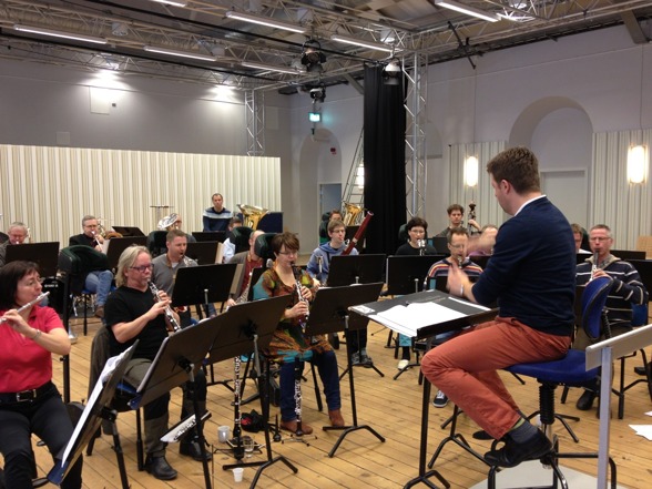 Rehearsal with the Royal Swedish Navy Band and conductor Per-Otto Johansson! Rehearsal with the Royal Swedish Navy Band and conductor Per-Otto Johansson!