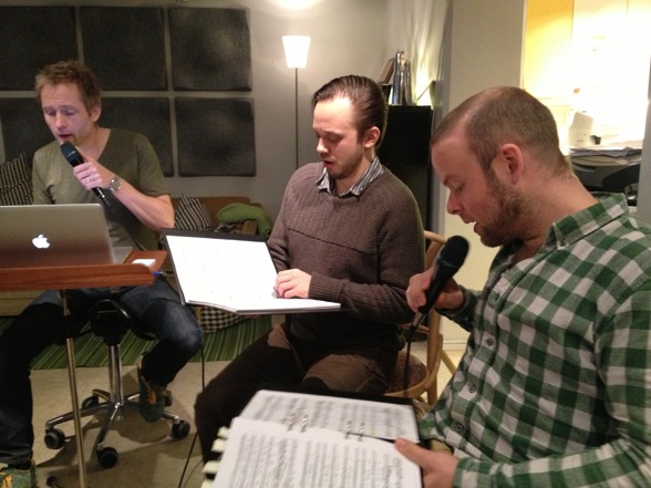 Anders Edenroth, Conny Thimander and Morten Vinther during rehearsal! Anders Edenroth, Conny Thimander and Morten Vinther during rehearsal!