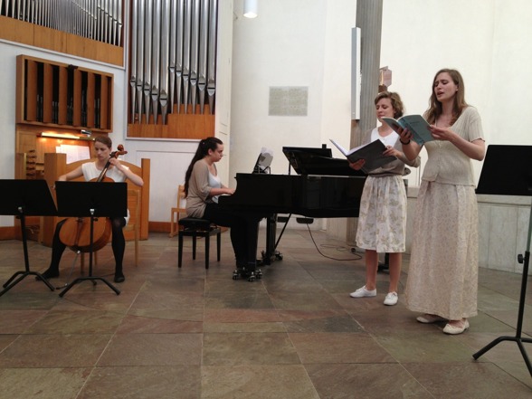 Some of my students; Miriam Nilsson, Teresia Sköld, Sissela Bergmark and Klara Dahlberg performing in St:a Birgitta kyrka, Nockeby. Some of my students; Miriam Nilsson, Teresia Sköld, Sissela Bergmark and Klara Dahlberg performing in St:a Birgitta kyrka, Nockeby.