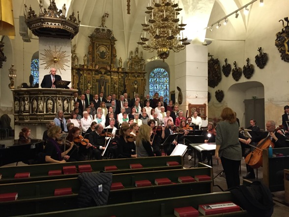 Dress rehearsal at Alla Helgona kyrka, Nyköping. Dress rehearsal at Alla Helgona kyrka, Nyköping.
