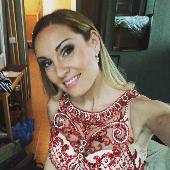 Hannah Holgersson backstage at Höörs kyrka Hannah Holgersson backstage at Höörs kyrka