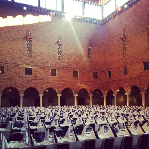 The Stockholm City Hall prepared for the banquet!