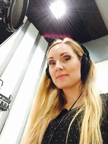 Hannah Holgersson recording music for Love and Hope