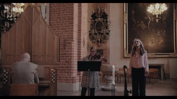 Mattias Wager, Maria Lindal and Hannah Holgersson performing in Storkyrkan, Old Town, Stockholm.