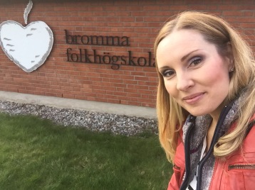 Hannah Holgersson at Bromma Folkhögskola, Stockholm