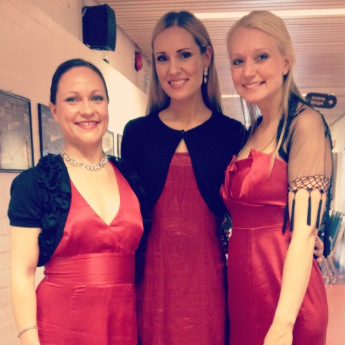Magnhild Korsvik, Hannah Holgersson and Runa Hestad Jenssen after the concert!