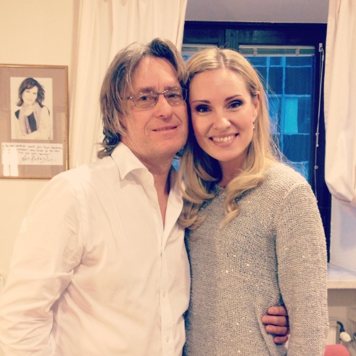Anders Hillborg and Hannah Holgersson after a successful recording!