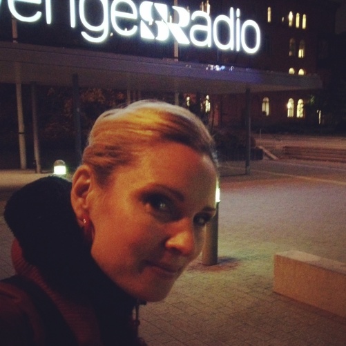 After rehearsal of Sirens by Hillborg. At the Swedish Radio.