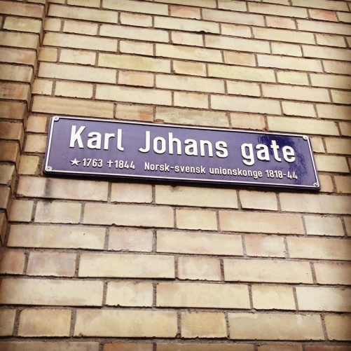 The main street Karl Johan in Oslo!