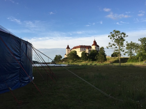 Läckö Slott in sunset.