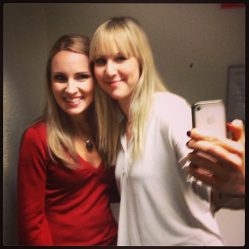 Selfie with Hannah Holgersson and Janna Vettergren at Folkoperan!