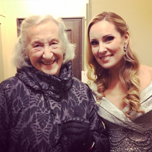 Thea Musgrave and Hannah Holgersson at the Stockholm Concert Hall