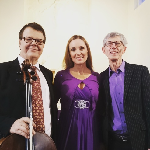 Kjell Bjurling, Hannah Holgersson and Alwar Almkvisth in Hagalunds kyrka, Solna.