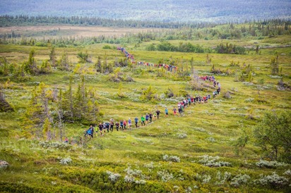 På väg upp på Ottfjället (bild: AXA Fjällmaraton/Facebook) På väg upp på Ottfjället (bild: AXA Fjällmaraton/Facebook)
